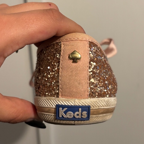 Keds x Kate Spade Rose Gold Sequin Sneakers - Picture 5 of 6